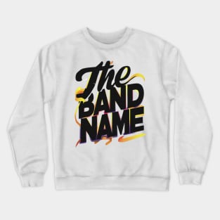 Black yellow The Band Name AJR Crewneck Sweatshirt